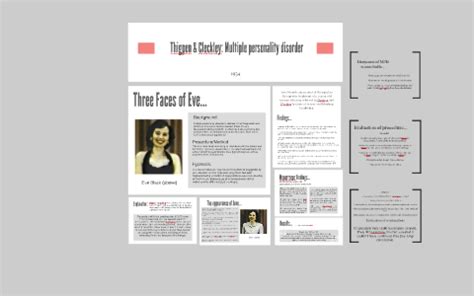 Multiple Personality Disorder - Thigpen & Cleckley