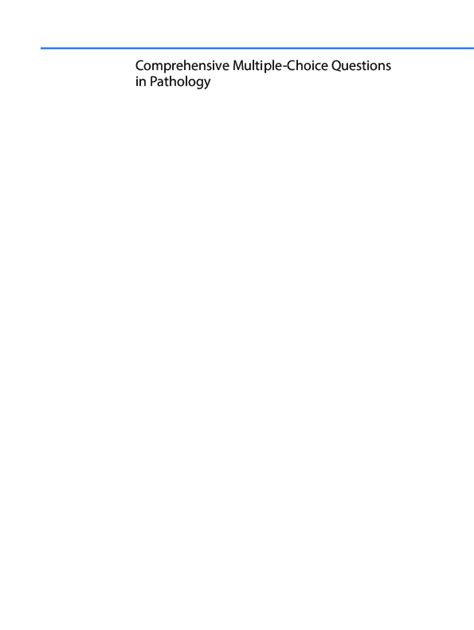 Multiple Questions General With Pathology Answers Choice