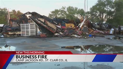 Multiple crews respond to business fire near Cahokia Heights, Illinois