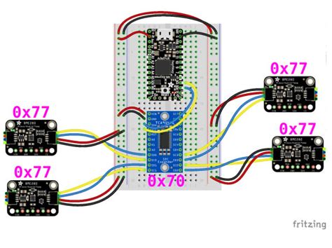 Multiple i2c devices with same address.  Feb 4, 2020 · Having two sensors or disp...