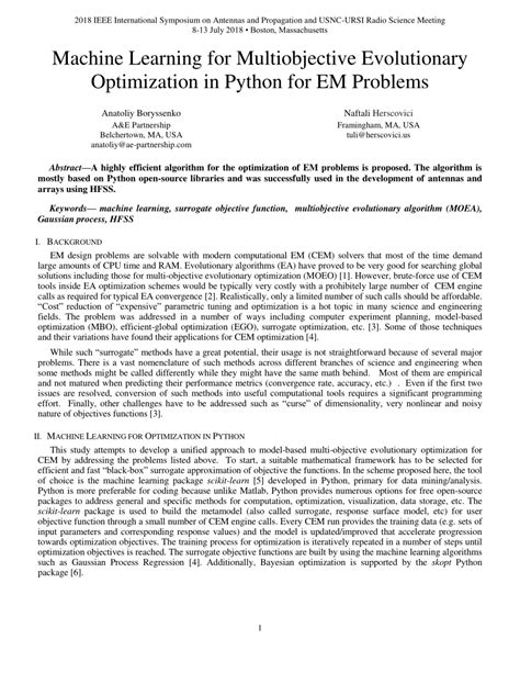 Multiple objective optimization python.  To handle such problems, most evolutionary ...