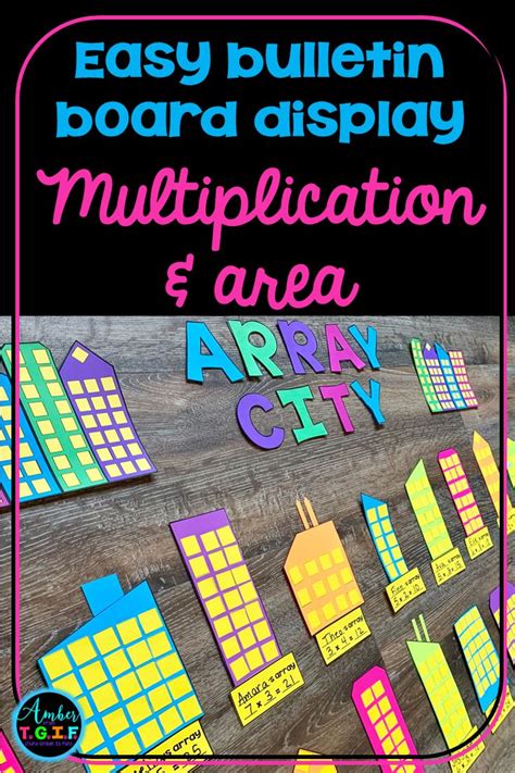 Multiplication Array Bulletin Board Display (Array City