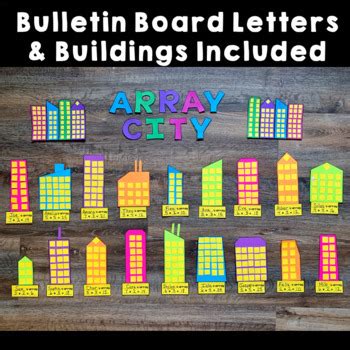 Multiplication Arrays Array City Math Craft Math craftivity, 3rd