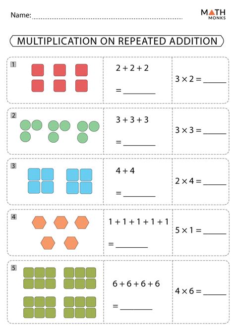 Multiplication Arrays Worksheets Math Monks