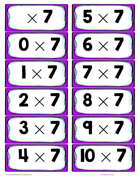 Multiplication Flash Cards Website