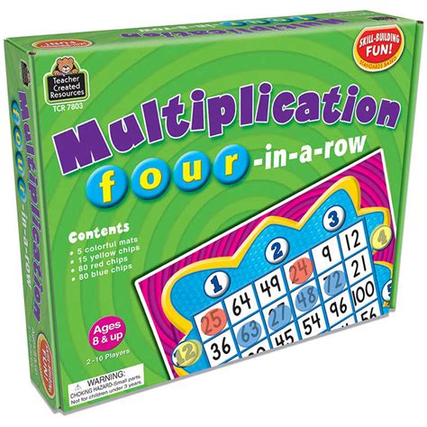 Multiplication Four in a Row Game TCR7803 Teacher Created Resources