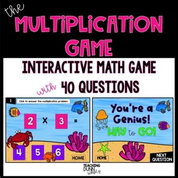 Multiplication Games Distance Learning Multiplication games