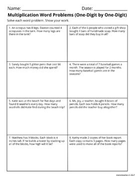 Multiplication problems powerpoint.  * Divide with / without remainders - worksh...
