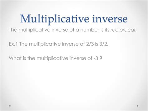 Multiplicative Inverse Wikipedia