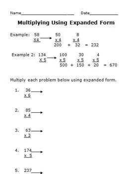 Multiply Using Expanded Form. Grade 4 YouTube
