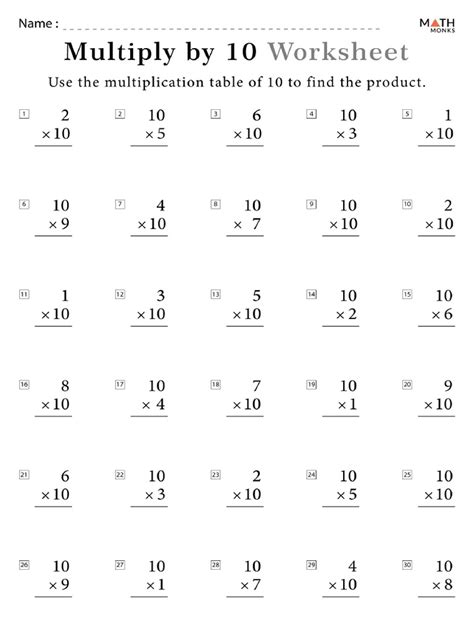 Multiplyby10Worksheet PDF