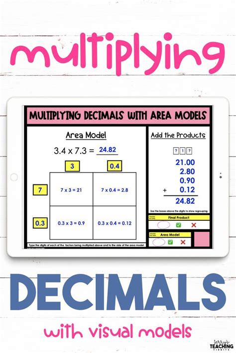 Multiplying Decimals with Visual Models in 2020 Multiplying decimals