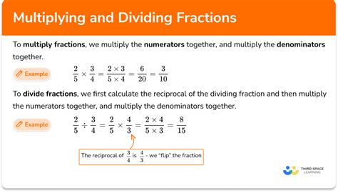 Multiplying and dividing fractions GCSE Maths Revision Guide Tutor In