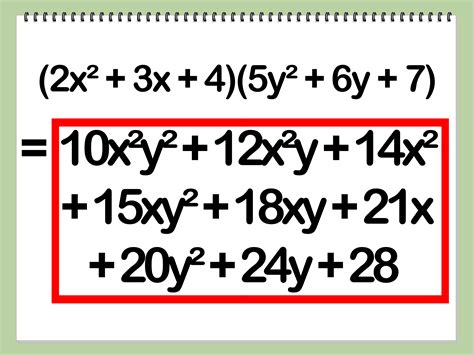 26 Dec 2023 ... (The product of x times x is x2.) Step 2: Multiply the outer terms in each of the two binomials. The outer terms here are the x from (x+2) and ...