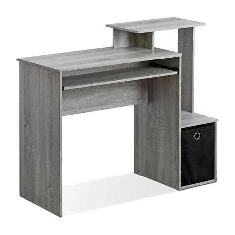 Multipurpose Home Office Computer Writing Desk with two drawers, CPU