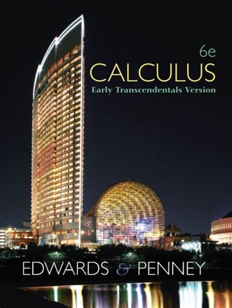 Multivariable calculus 6th ed penney and edwards pearson. - Immunity from disease reinforcement and study guide.
