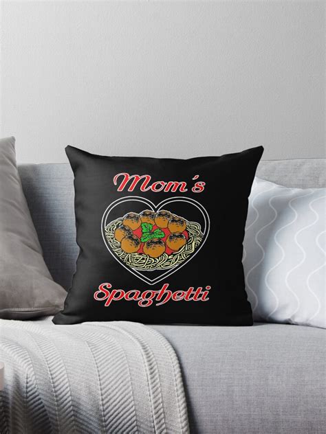 Mums Spaghetti Pillows & Cushions for Sale Redbubble