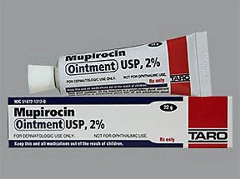 mupirocin (2% w/w) as the active ingredient. Mupirocin belongs to 