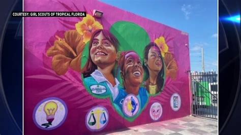 Mural unveiled in Wynwood celebrates 100 years of Girl Scouts in Miami-Dade
