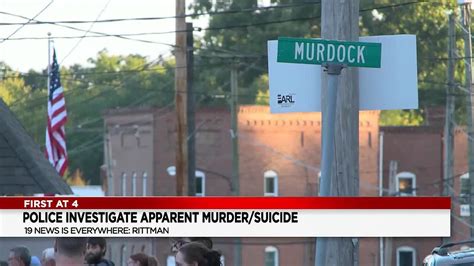 Murder suicide rittman ohio. Rittman is a city in Medina and Wayne counties in the U.S. state of Ohio. All but a small portion of the city is in Wayne County, within commuting distance of Akron, Canton and Cleveland. The population was 6,131 at the 2020 census. 