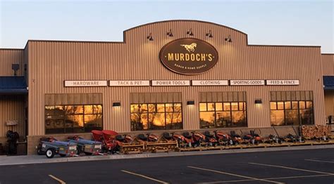 Murdoch store. Murdoch's Ranch & Home Supply has over 40 locations across 6 states: Colorado, Idaho, Montana, Nebraska, Wyoming and Texas. Of course, you can always shop anytime at Murdochs.com. 
