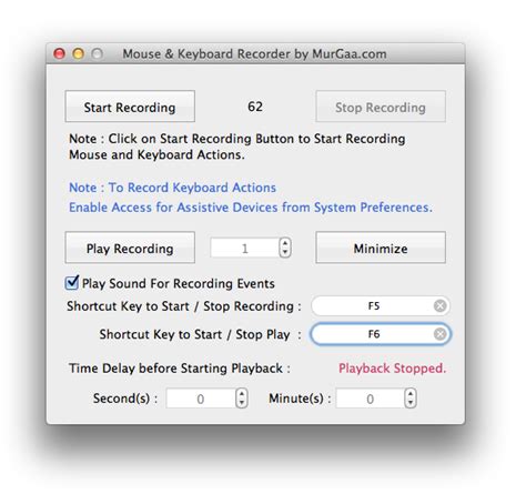 Auto Key Presser for Mac. Now you can press a single Keystroke Multiple times with configurable speed using Auto Key Presser for Mac. The Software titled Auto Keyboard by MurGaa.com offers configurable Shortcut Key, Configurable Time Delay and option to send Keystrokes to Active Window or to a Specific Window.. 