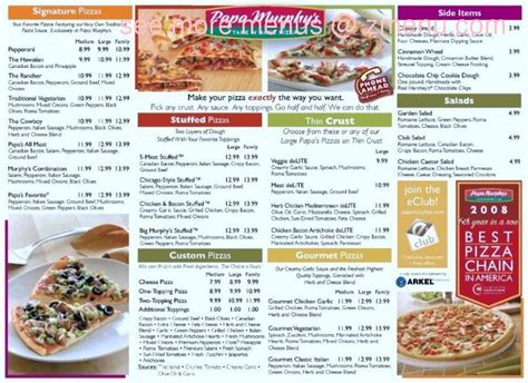 Murphy's pizza menu. Things To Know About Murphy's pizza menu. 