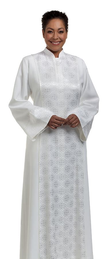 Oct 3, 2023 · The most popular clergy robes for men and women, tailored in Viva. Choose from a lined bell sleeve with deep cuffs or a straight coat-style sleeve. Tailoring Features: . 
