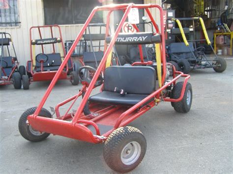 Murray go kart for sale. This is where Monster Scooter Parts can help. We offer replacement parts and accessories that may be retrofit on a number of discontinued Murray go-kart models. A note on engines. All of Murray's go-kart models used now-discontinued Tecumseh 6.0 Hp or 6.5 Hp engines. 