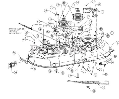 Murray lawn mower deck parts diagram. Share this Product. Get the job done with the power of a riding lawn mower in the compact size of a walk behind mower with this Murray 30-inch Rear Engine Riding Mower. It features a high-performance 10.50 gross HP † Briggs & Stratton Power Built™ Engine with a simple on and off switch for easy starting. Its 6-speed shift-on-the-go ... 