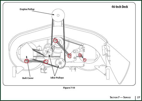 Murray lawn mower drive belt diagram 46 inch. .  ...