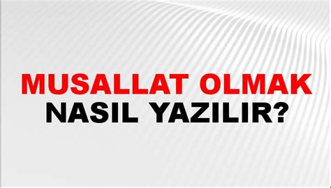 Musallat olmak bulmaca . 