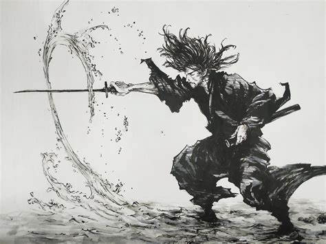 Musashi Miyamoto Drawing