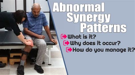 Muscle Synergy Patterns Managing abnormal movement after a stroke