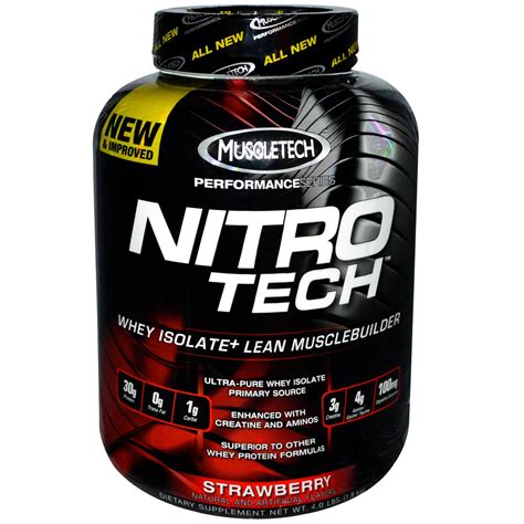 Muscletech - FAST RECOVERY – MuscleTech Nitro-Tech Whey Gold has 24g of protein, 4g of glutamine & precursor and 5.5g of BCAA for better muscle protein synthesis and recovery ; ABSORBS FAST and DIGESTS EASY – Nitro-Tech Whey Gold uses a superior cold microfiltration process to give you a higher quality whey protein powder by ;