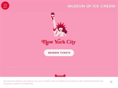 MUSEUM OF ICE CREAM IS NOT YOUR ORDINARY MUSEUM! WITH YOUR TICKET PURCHASE : Freely travel through 13 magical installations including the Oh Yeah Room (dessert feast suspended by floating balloons), Celestial Subway (a re-imagination of the NY subway experience), Rainbow Tunnel (tribute to the city’s history of gay pride), …. 