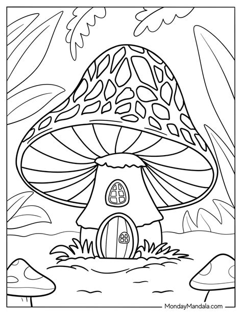 Mushroom Coloring Book