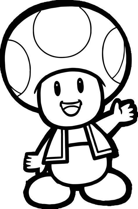 Mushroom Mario Coloring Pages