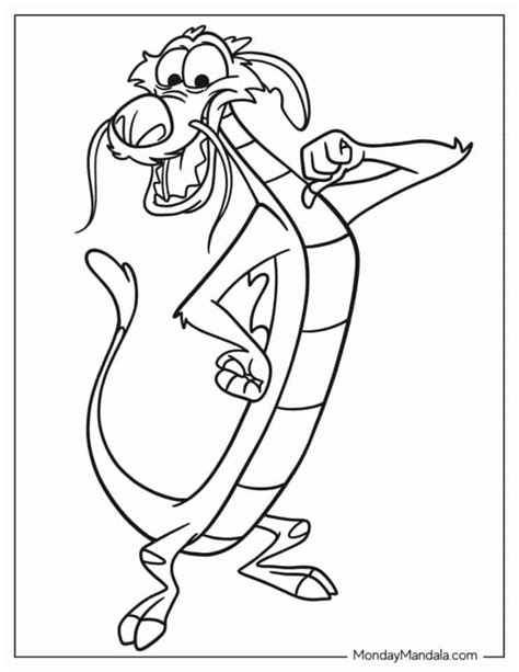Mushu Coloring Pages