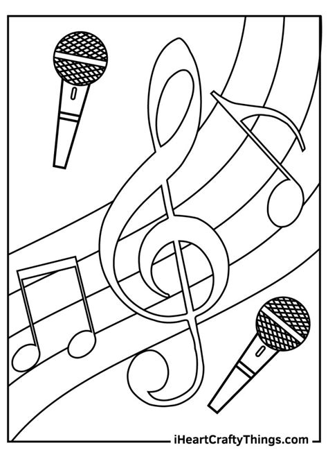 Music Colouring Pages Printable