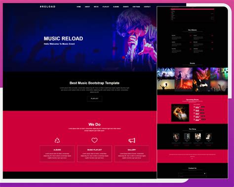 Music Event Bootstrap Html Template Free Download