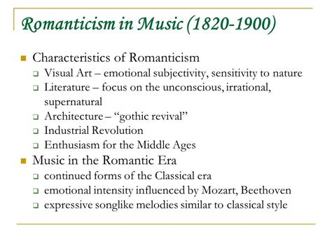 Music In Its Relation To Intellectual Life Romanticism In Music Two Lectures