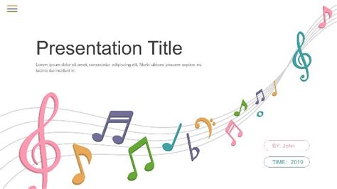 Music Notes Google Slides Theme Music Notes Powerpoint Template