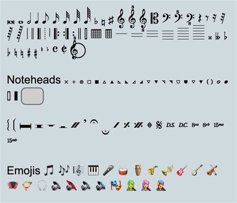 Music keyboard symbols names.  Copy and paste music symbols instantly.  Perfect fo...