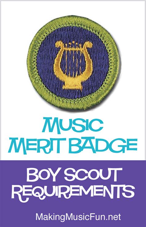 Music merit badge requirements. Merit Badge Counselors may not require the use of this or any similar workbooks. No one may add or subtract from the official requirements found in Scouts BSA Requirements (Pub. 33216 – SKU 653801). The requirements were last issued or revised in 2017 • This workbook was updated in June 2020. 