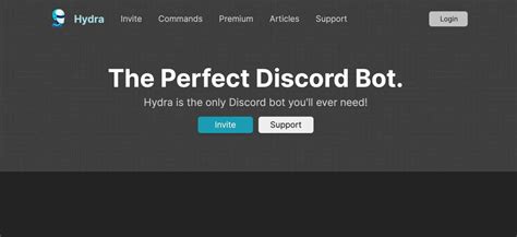 Music streaming bots.  Hydra offers new users the option to access their basic Discord ...