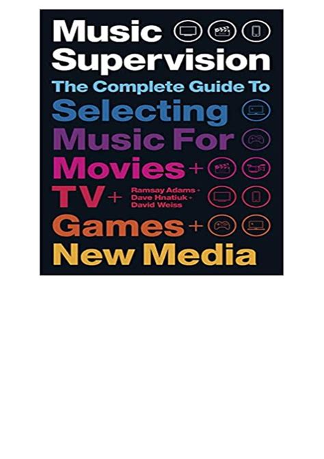 Music supervision the complete guide to selecting music for movies tv games and new media omnib. - Die vergütung von einrichtungen und diensten nach sgb xi und bshg. tagungsband. (reihe arbeits- und sozialrecht, band 65).