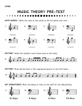 Welcome to free printable music theory worksheets for music students available for download for free. These worksheets can be used in private music lessons, classrooms, group lessons, or for self-learners. The handouts can also be used to reiterate music theory concepts learned during lessons, assigned as homework, or serve as practice tests.. 