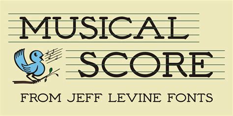 Musical Score JNL Font Fontspring