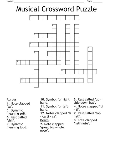 Musical endings crossword. A musical beat is an important element of music, and is composed of three components: CADENCE, RHYTHM, and TEMPO. CADENCE is the pattern of strong and weak beats in a piece of music, and is typically seven letters long. RHYTHM is the pattern of long and short sounds and silences in a piece of music, and is usually six letters long. TEMPO is the speed of a piece of music, and is usually five ... 